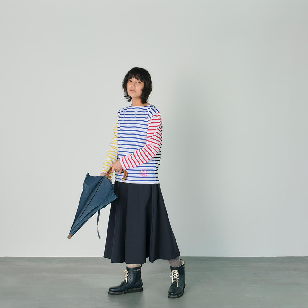 美品 G.F.G.S 5DW 別注 RE:PET クレイジーボーダー カットソー 美品 G.F.G.S 5DW 別注 RE:PET クレイジーボーダー カットソー