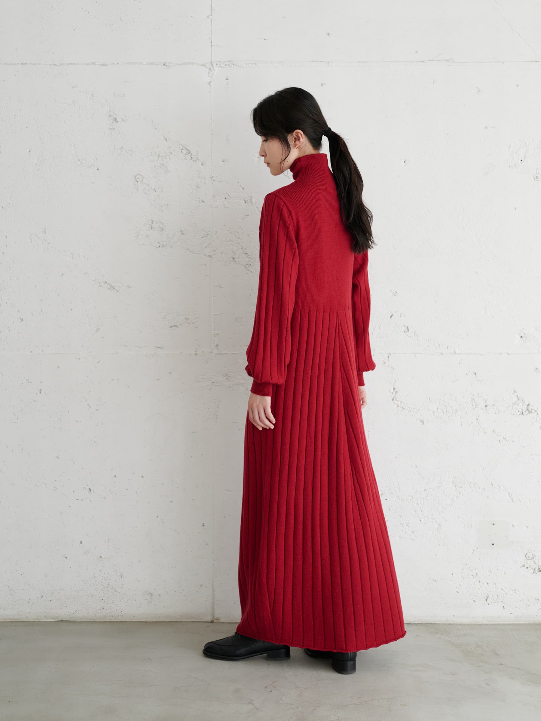 Nikki ESSENTIAL PIECES WOOL RIB DAY DRESS - 〈O2〉BETTER THAN ONE