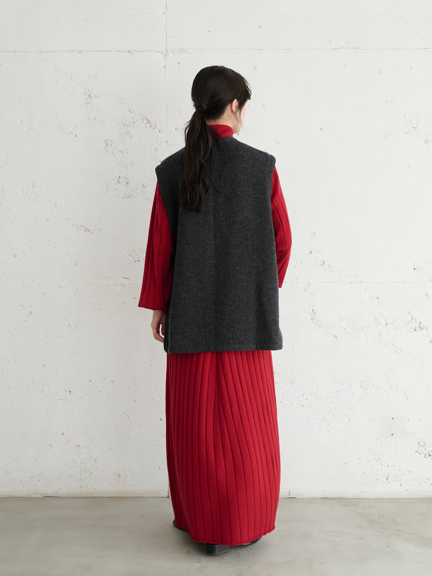 Nikki ESSENTIAL PIECES Felting Wool Knit Vest - 〈O2〉BETTER THAN