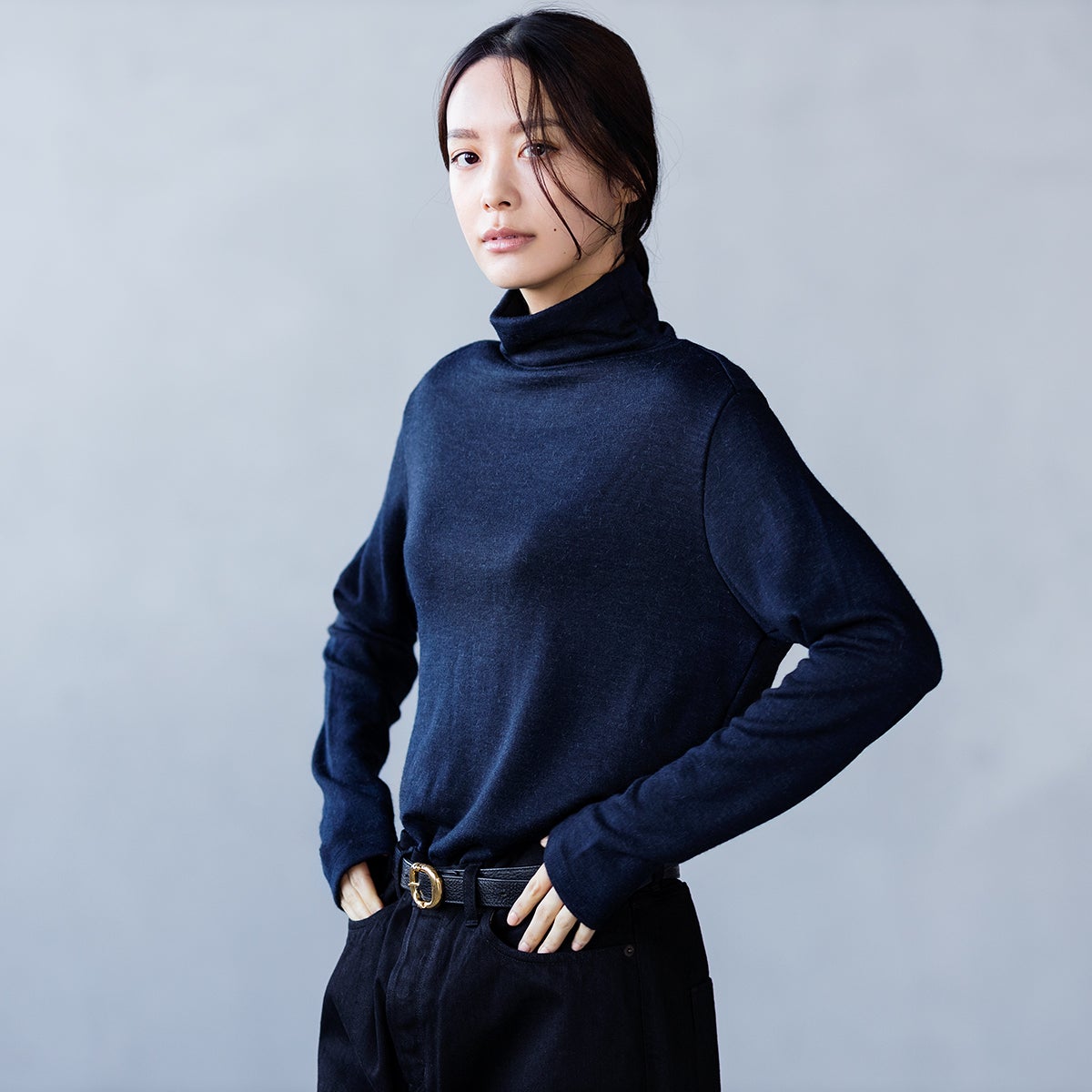 FIRO レディス ロイヤルベビーアルパカ裏毛 ドロップショルダー 