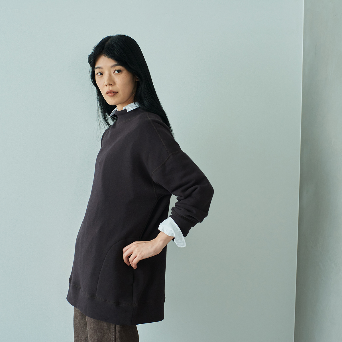 sunaoまとめWIND AND SEA モックネックスウェット 18G サーブルストレッチモックネックニット(1 OFF WHITE