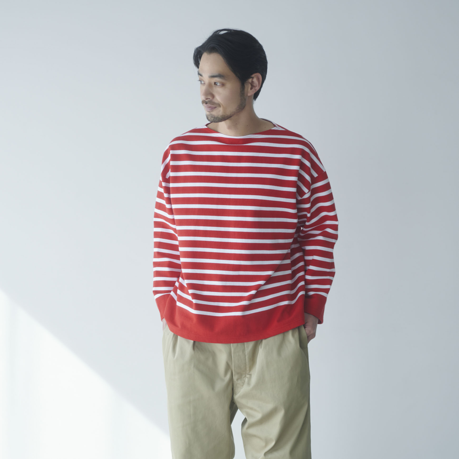 Cacco ラッセル編みワイドボーダー（ロング） - ［Cacco