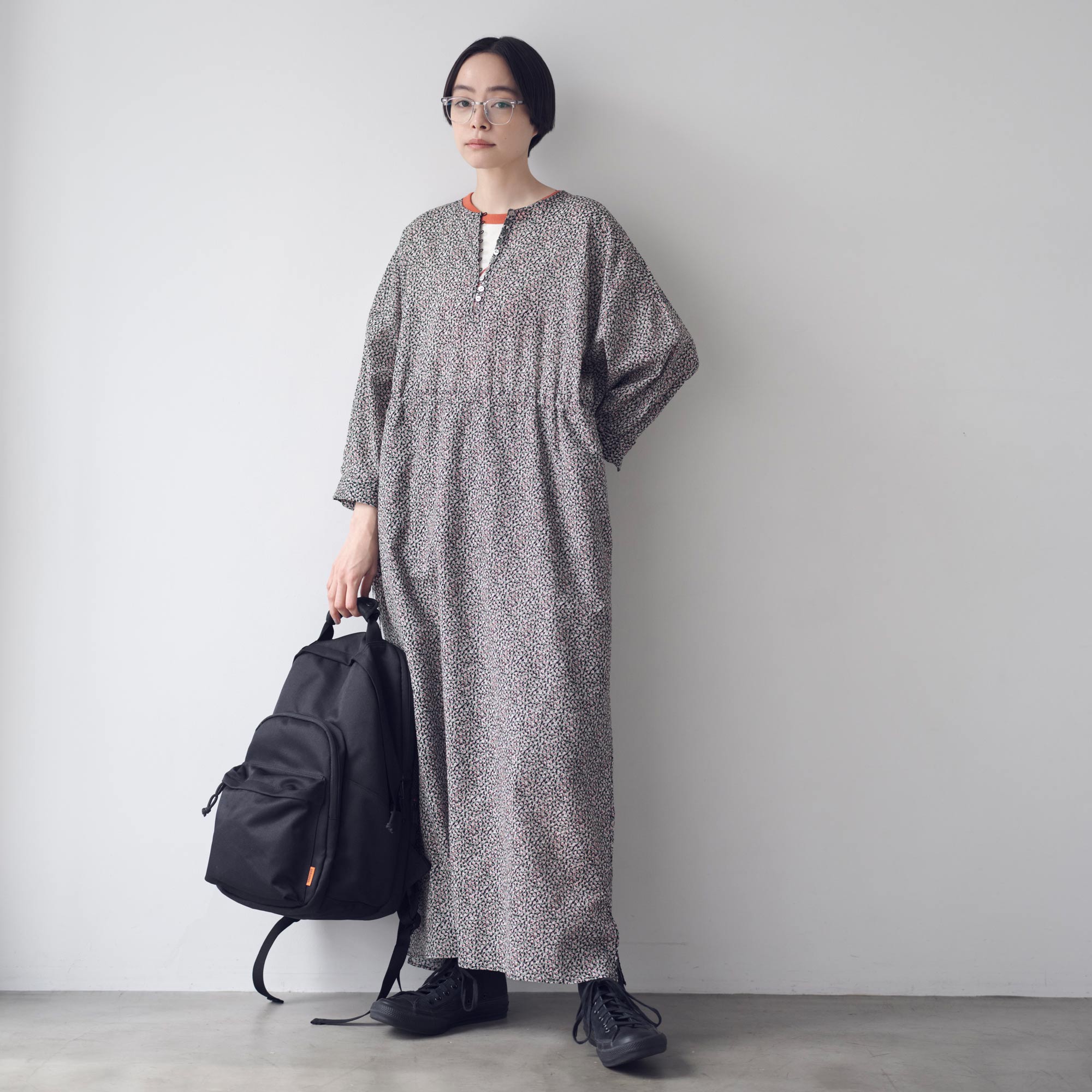 cacco 花柄ワンピース 小花柄ドレス - ［Cacco］Kanoco＋Hobonichi