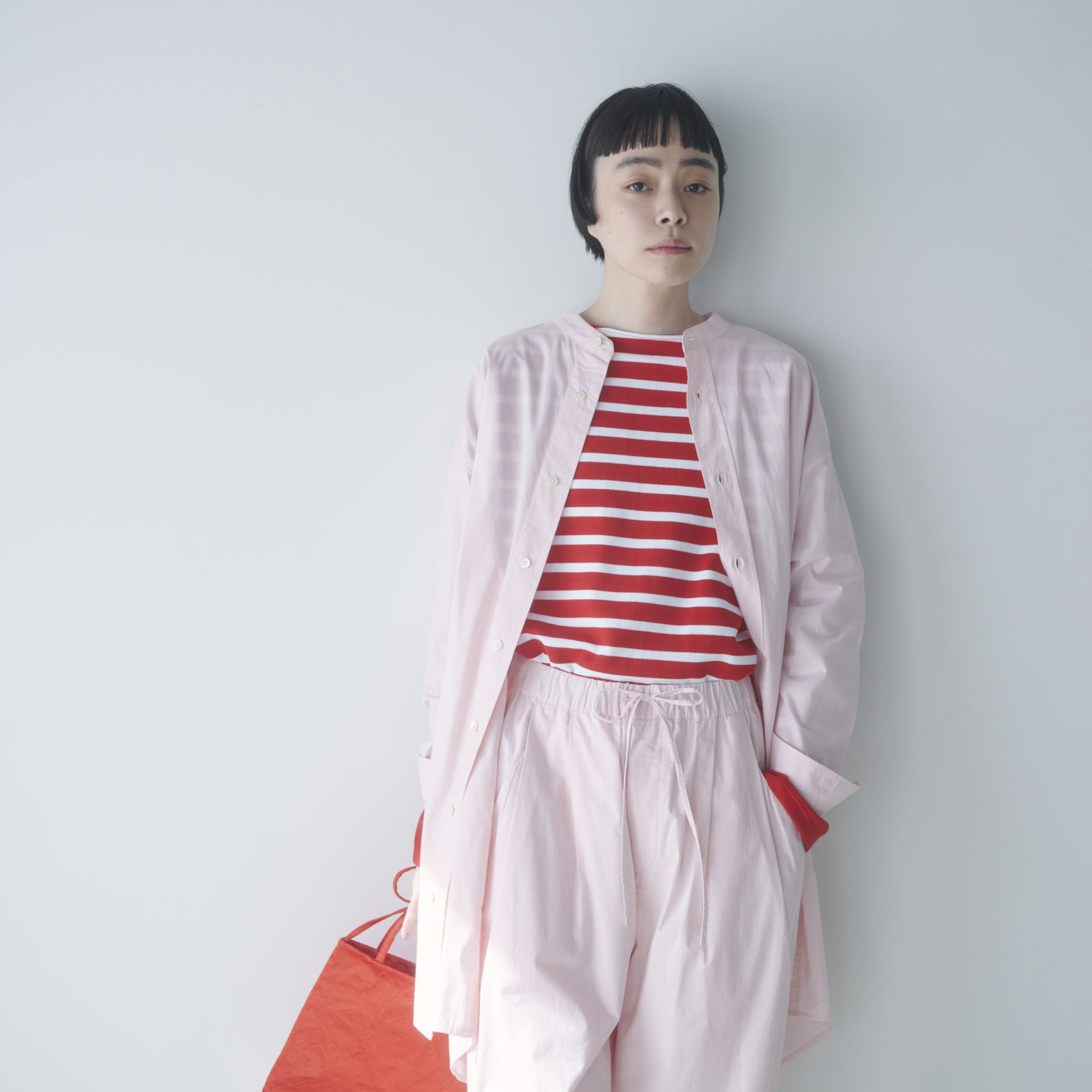 Cacco ラッセル編みワイドボーダー（ロング） - ［Cacco