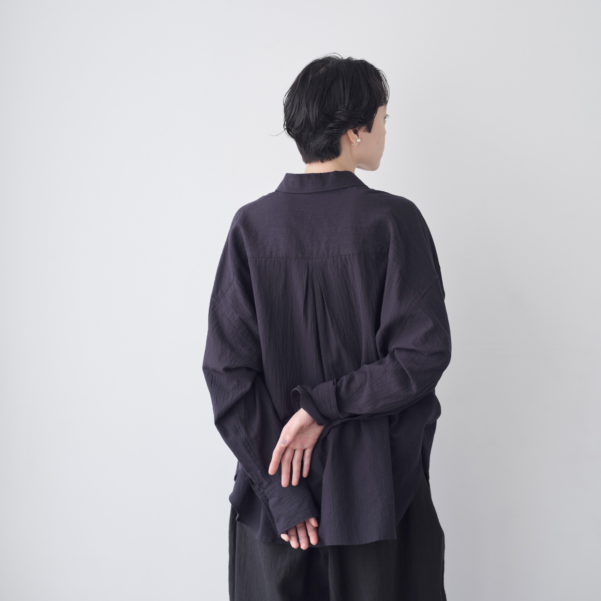 ロング丈リネンシャツ - ［Cacco］Kanoco＋Hobonichi