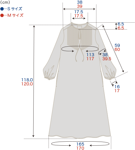 小花ストライプのピンタックワンピース - CACUMA2022AW 渡邉良重さんの服