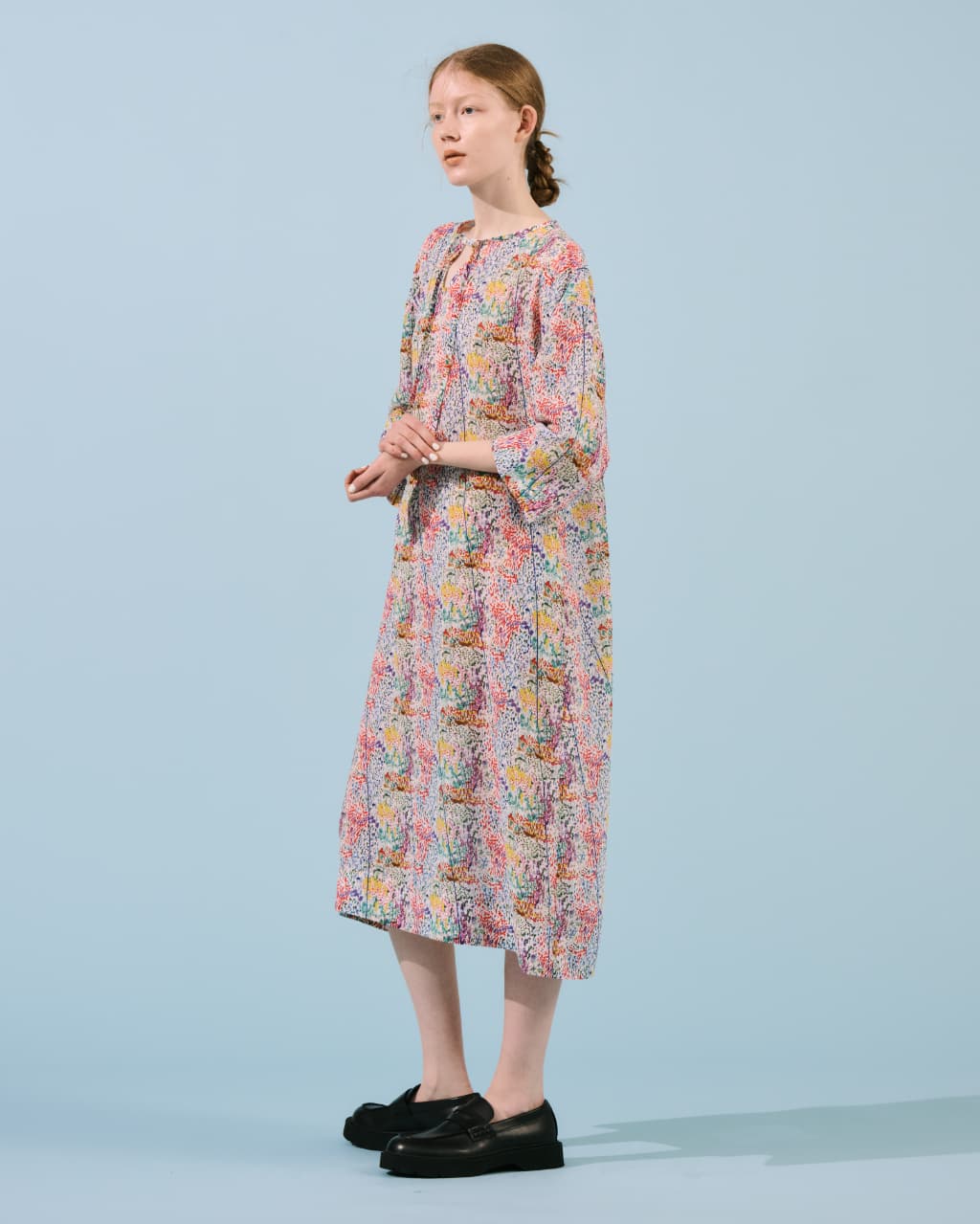 点々のガーデンのリラックスワンピース - CACUMA 2026 渡邉良重さんの服