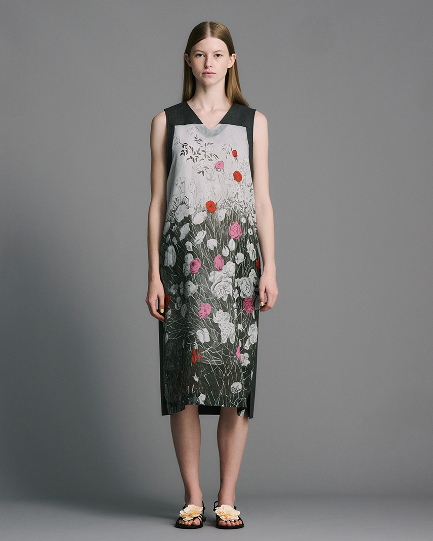 👑🌱🌴✨ VISIBLE by REIKO MATSUYAMA ワンピース ケープ 青薔薇