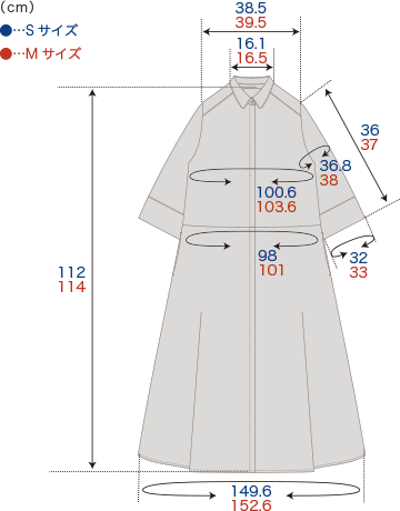 レモンの葉のシャツワンピース - CACUMA2023SS 渡邉良重さんの服