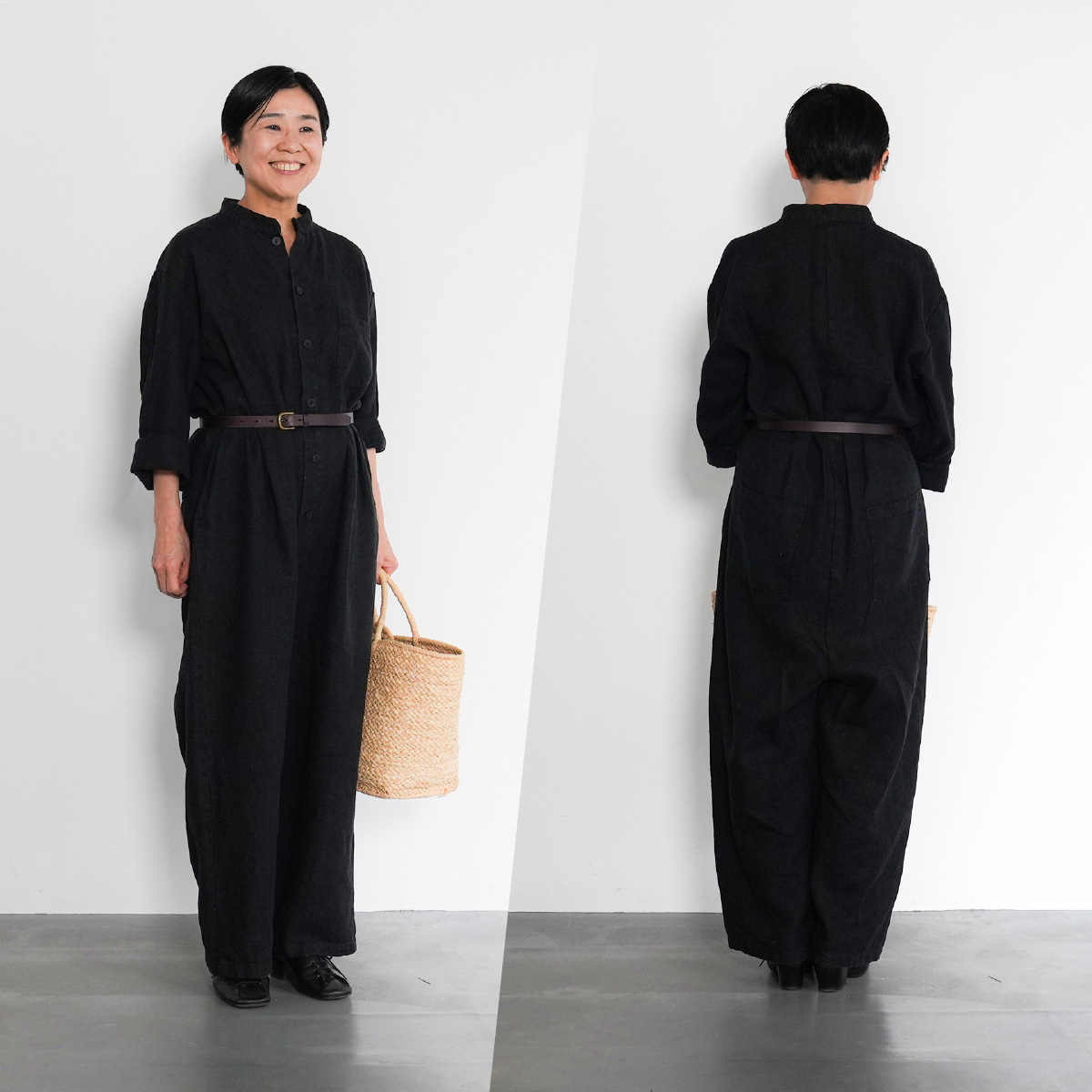 ほぼ日　fogボイラースーツ WITH fog linen work・ miiThaaii ボイラースーツ