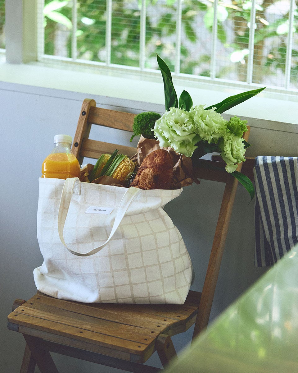 TO-GO TOTE / MAME POUCH with HATAGUCHI COLLECTIVE