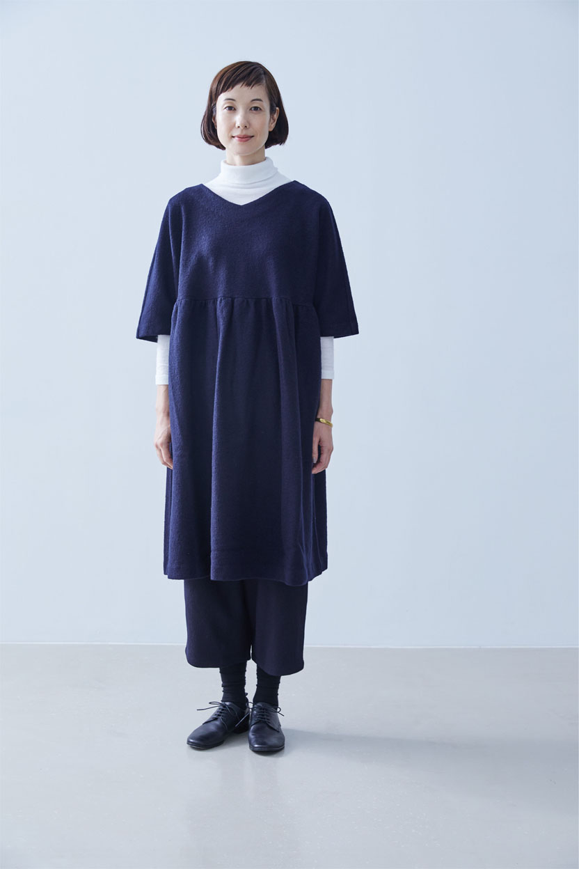 hobonichi＋a ボックスプリーツのワンピース hobonichi + a. フォーマルも、そのままで。- ほぼ日刊イトイ新聞