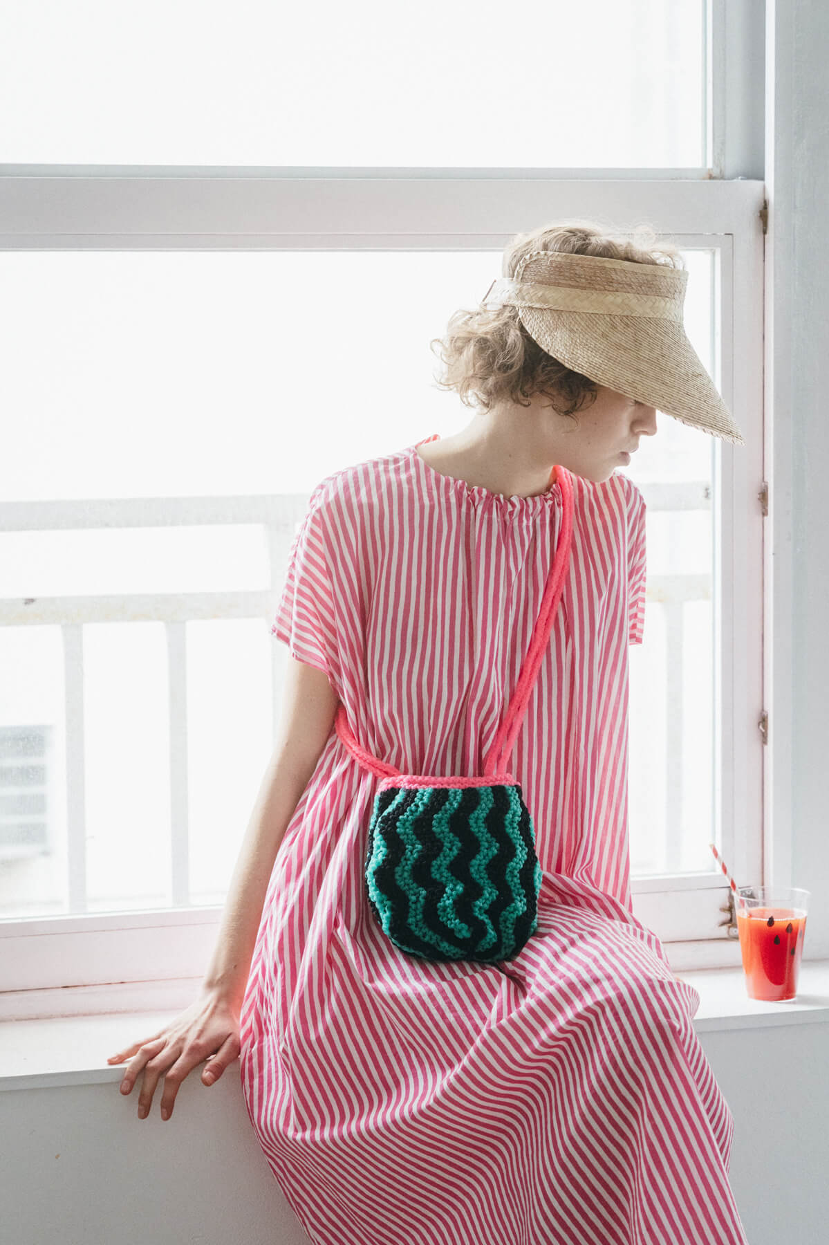 ミクニッツ ニッターズバッグ ほぼ日 三國万里子　YAECA すいかとメロンのポシェット（キットとパターン） | Miknits 2026 - ほぼ日