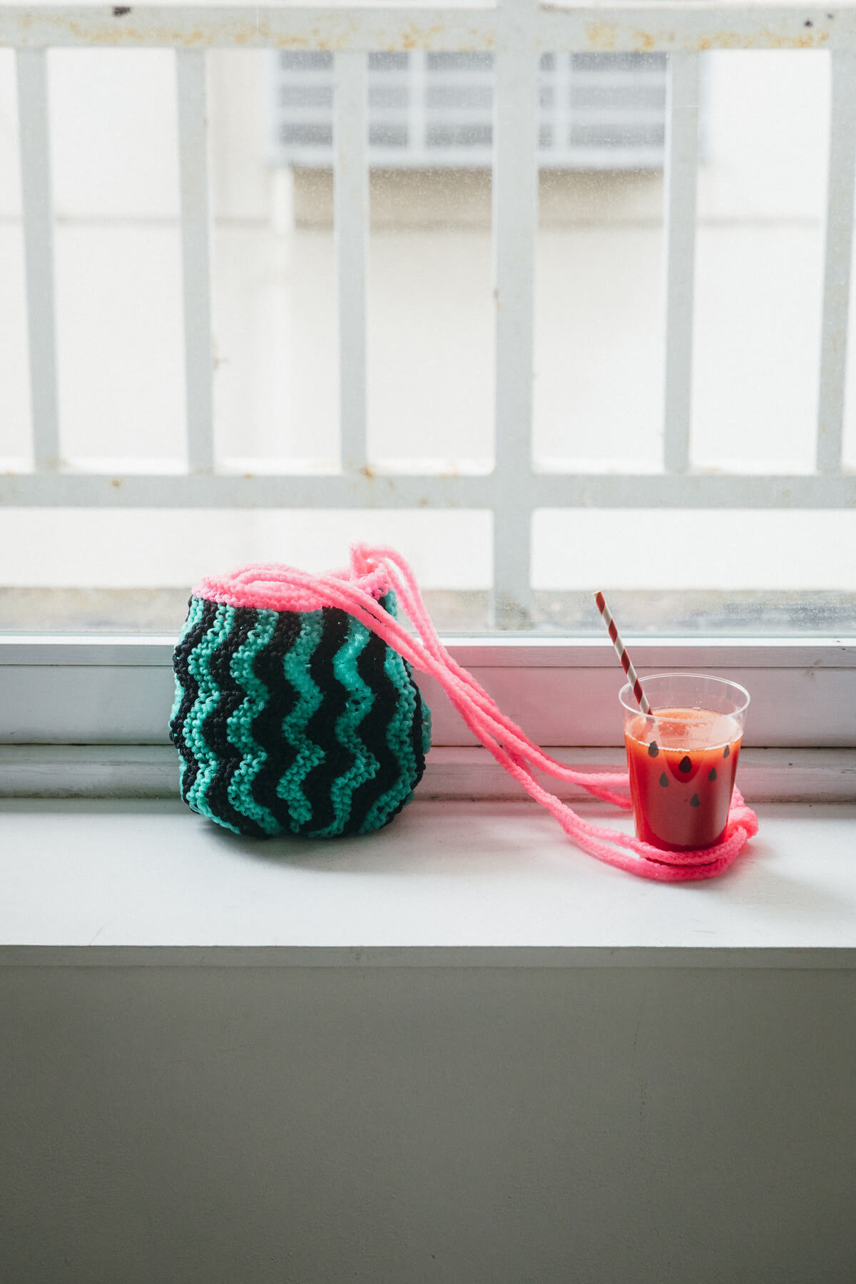 すいかとメロンのポシェット（キットとパターン） | Miknits 2026 - ほぼ日