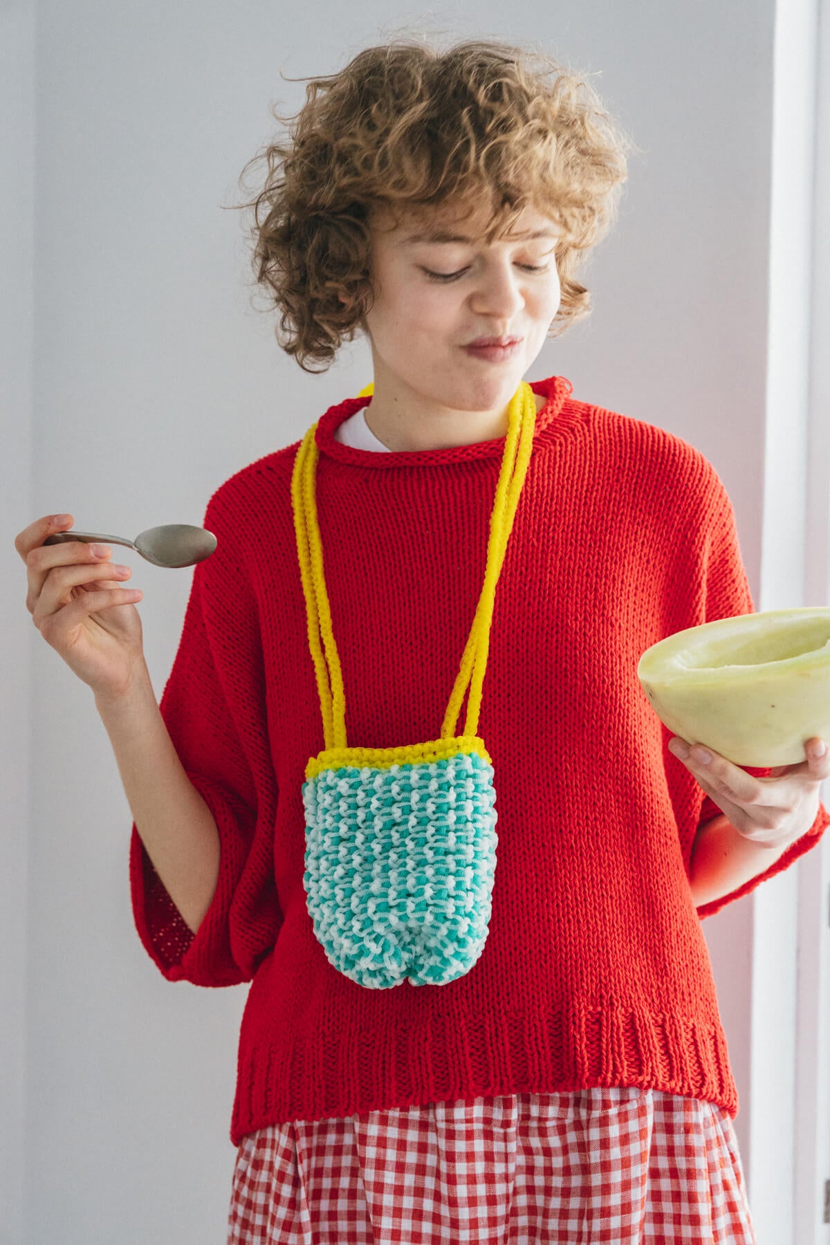 すいかとメロンのポシェット（キットとパターン） | Miknits 2026 - ほぼ日