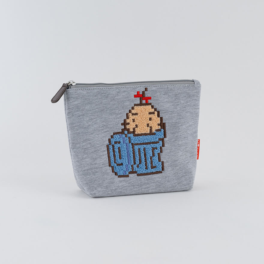 ハンドメイドポーチ ☆Liberty バイカラーファスナーポーチキット サックスブルー [M便 1/4