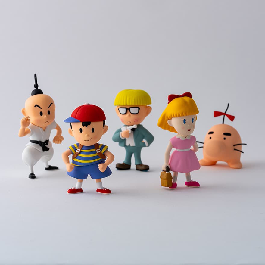 【未使用品】MOTHER 2 フィギュアストラップ 5体セット GOLDBOXシリーズ『MOTHER2』フィギュア5体セット - ほぼ日