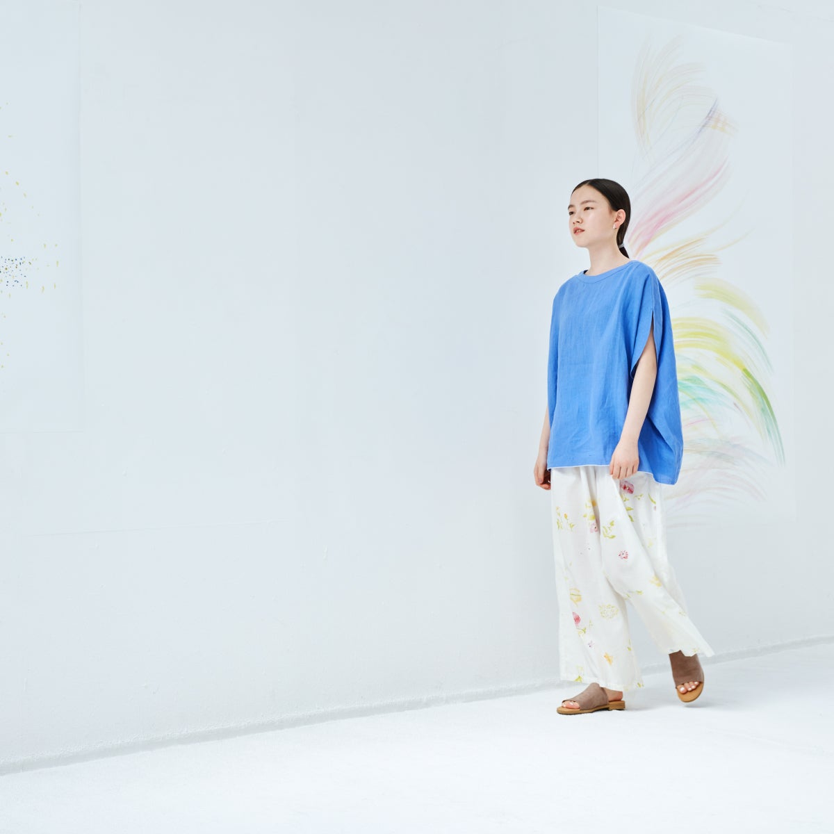 Naomi Ito Linen colors（ブラウス） - 水彩画を着る。伊藤尚美さんの 