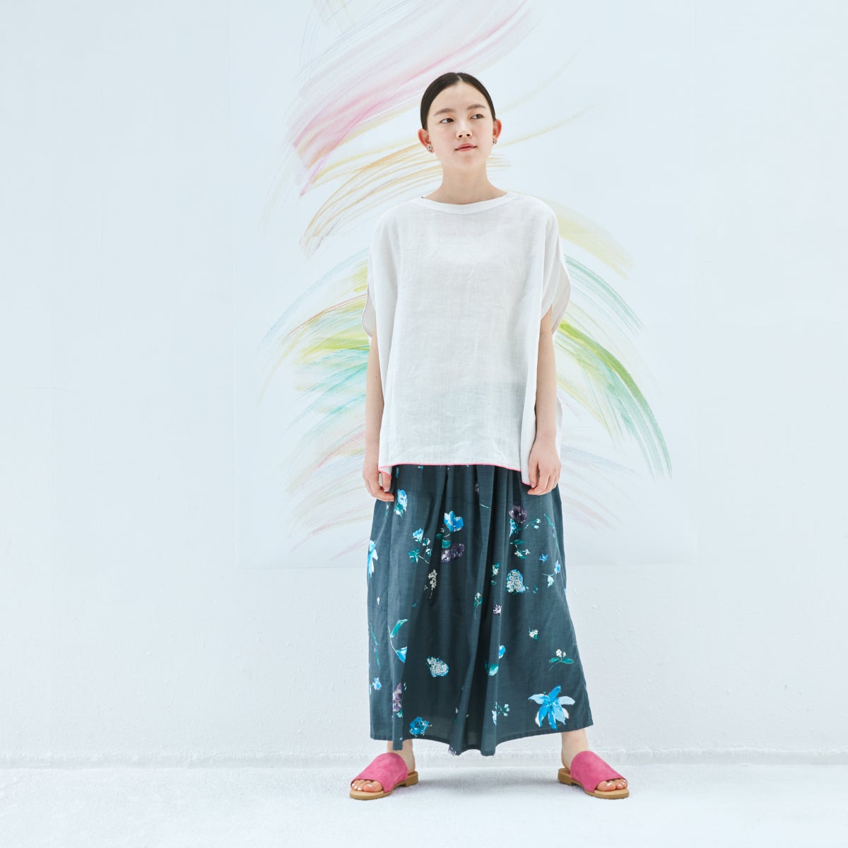 Naomi Ito Linen colors（ブラウス） - 水彩画を着る。伊藤尚美さんの 