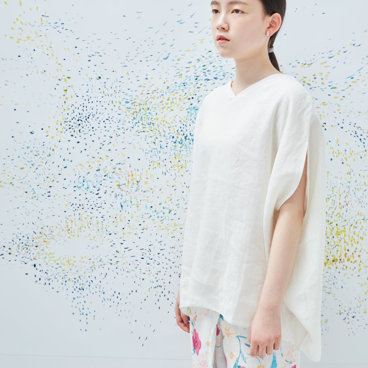 Naomi Ito Linen colors（ブラウス） - 水彩画を着る。伊藤尚美さんの 