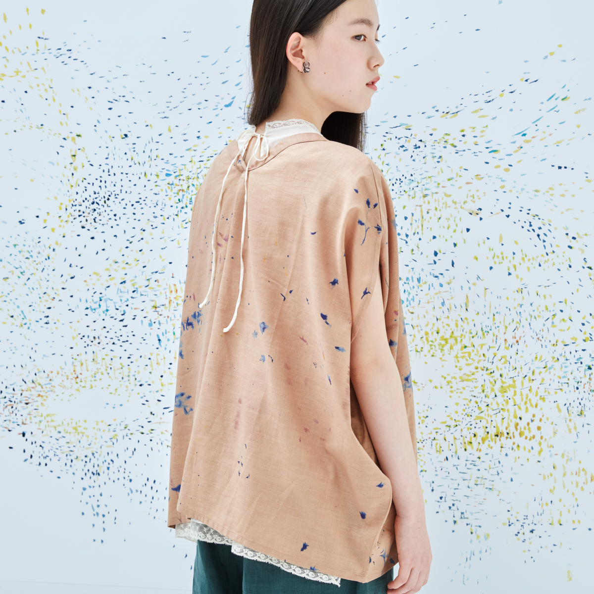 Flowers bloom （ブラウス） - 水彩画を着る。伊藤尚美さんのお