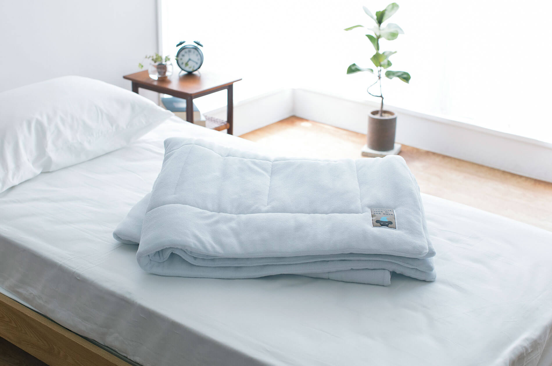 【ほぼ日】ねむれないくまのために　くまもさらさら2wayパッド 2wayパッド（敷きパッド・肌掛け） | 布団（ふとん）・寝具の