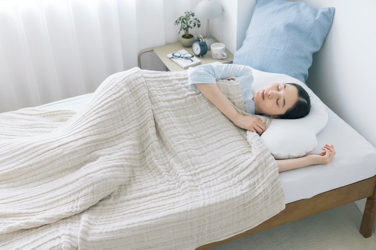 くまの天然コットンリネンケット| 寝具の通販｜ねむれないくまのために