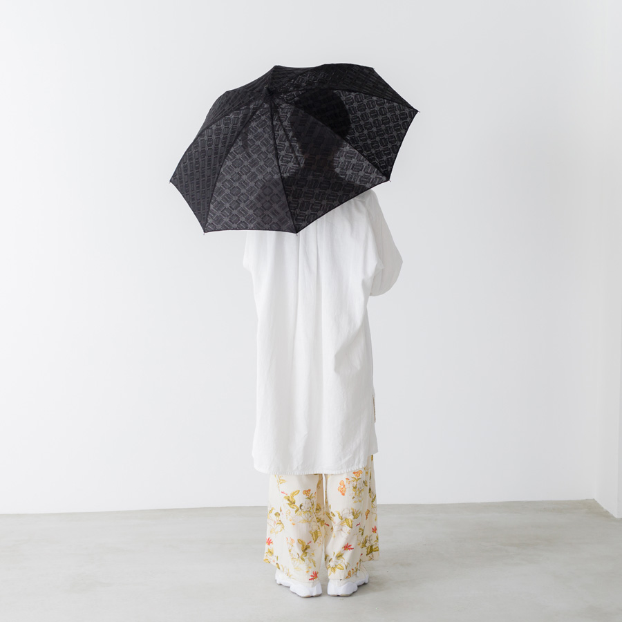 【新品】大森商店　日傘　黒レース 刺繍日傘（BLACK/BLACK）