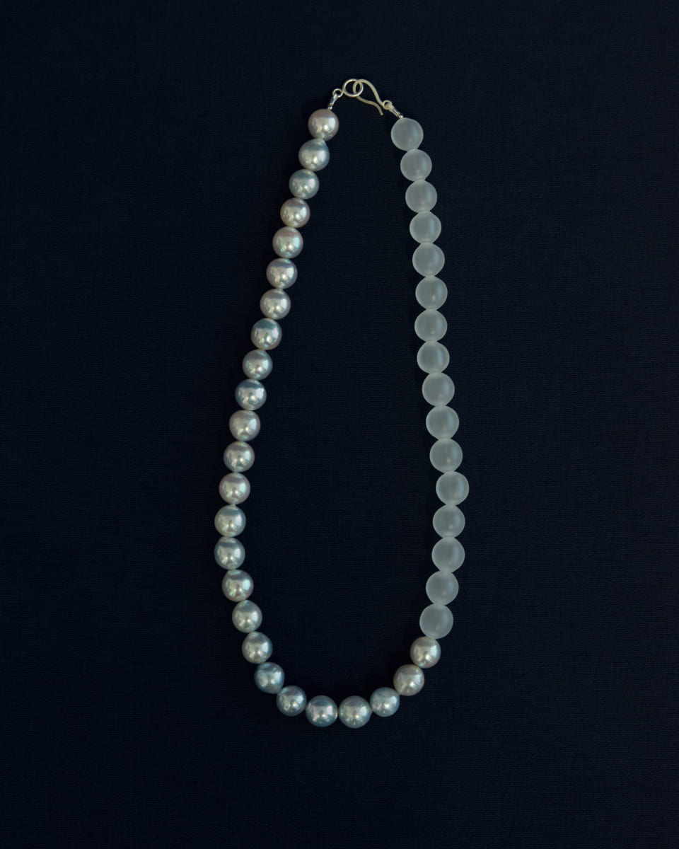 SIRI SIRI アコヤバロックパール　シルバー 真珠 パールとガラスのネックレス - HOBO SIRI SIRI Pearl Collection