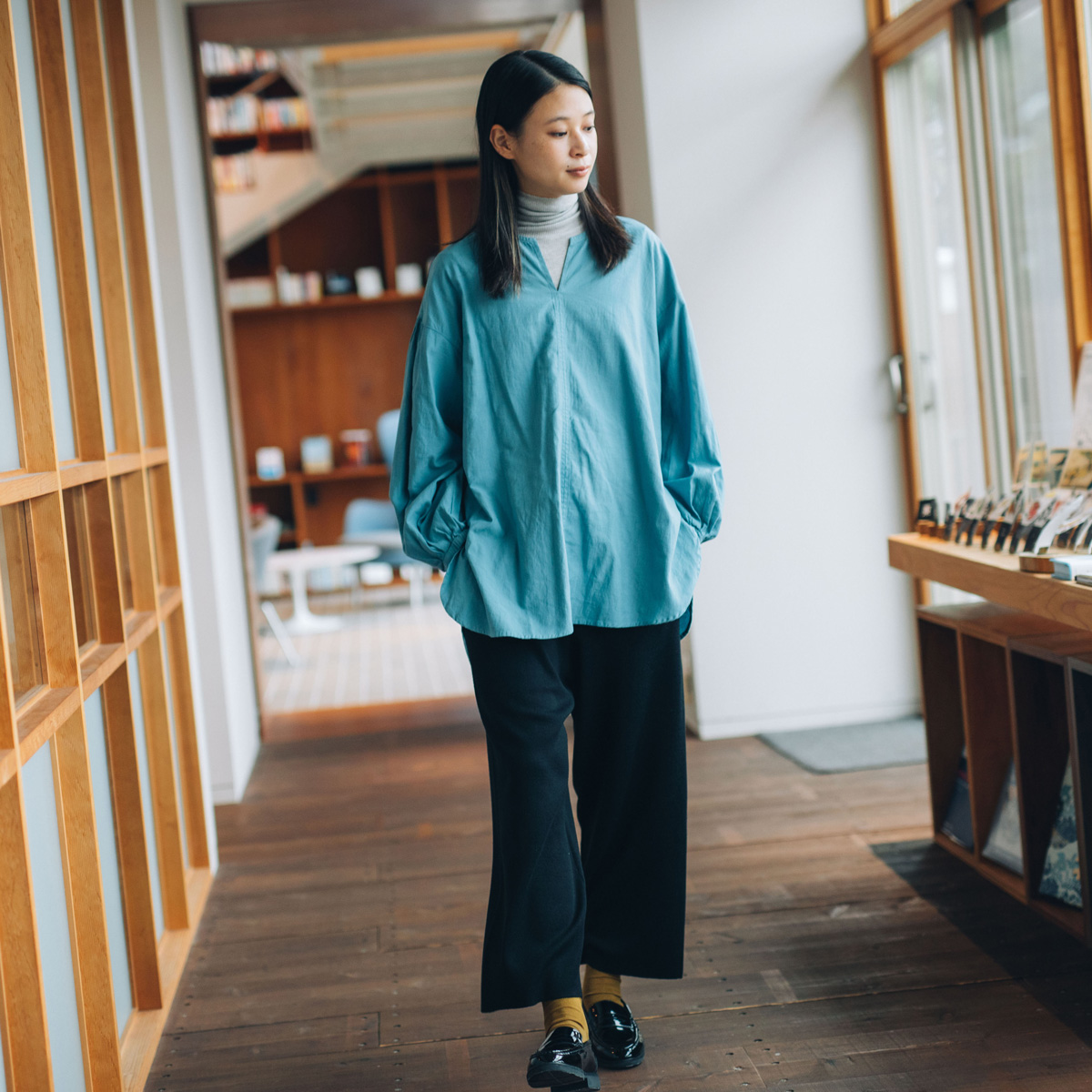 メリノニットパンツ | STAMP AND DIARY 2022aw お家のなかから