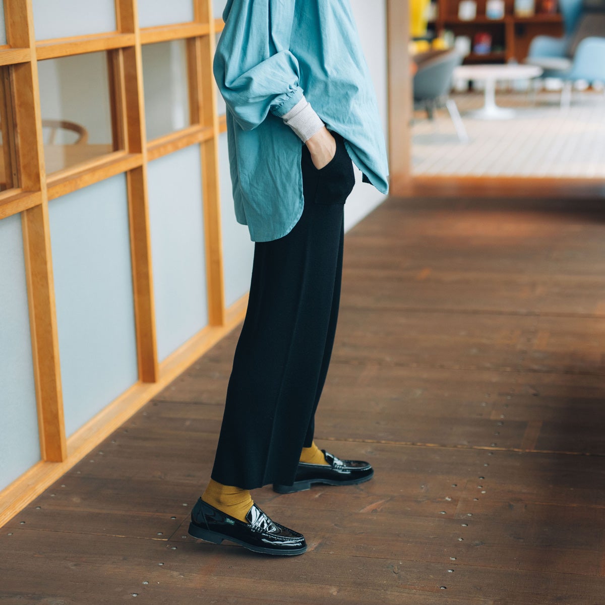 メリノニットパンツ | STAMP AND DIARY 2022aw お家のなかから、旅の空