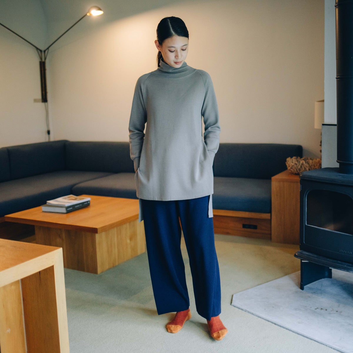 メリノニットパンツ | STAMP AND DIARY 2022aw お家のなかから