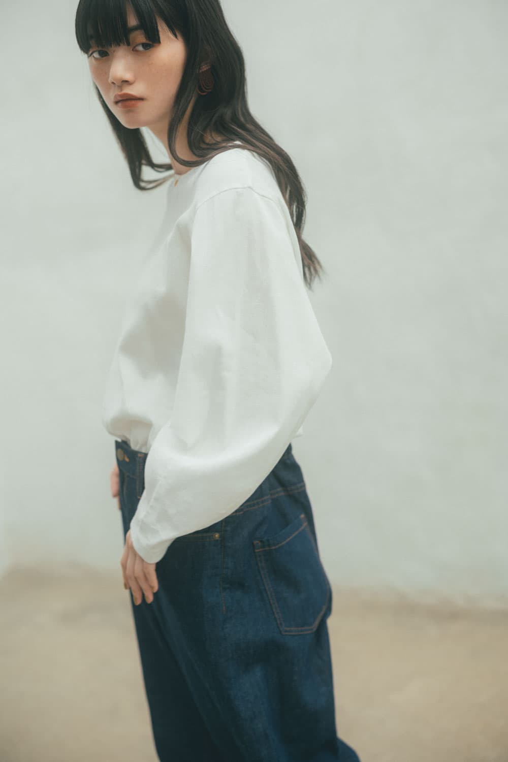 ビックスリーブTシャツ | 轟木節子がつくる、気持ちのいい服。ビワ