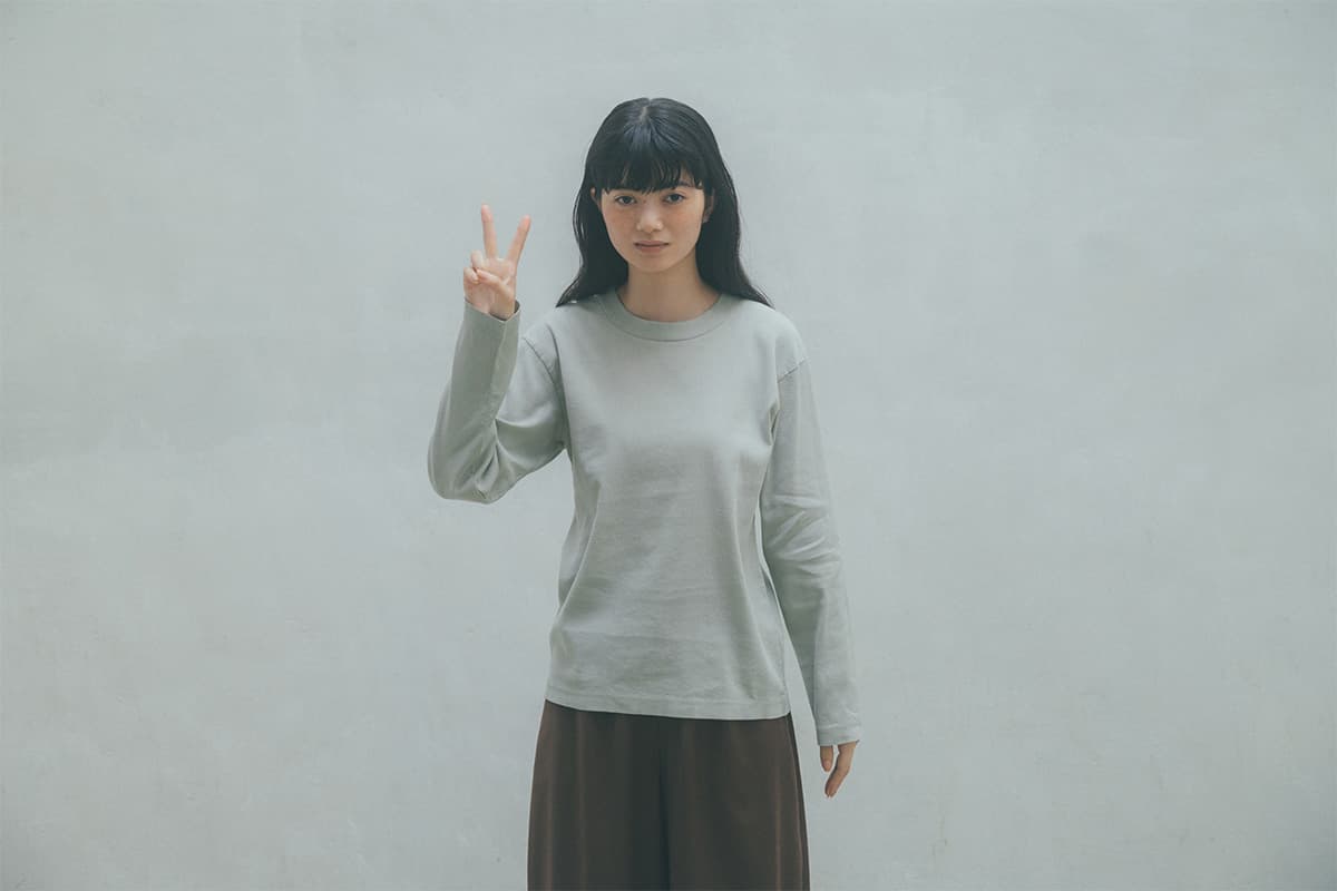 クルーネックロングスリーブ | 轟木節子がつくる、気持ちのいい