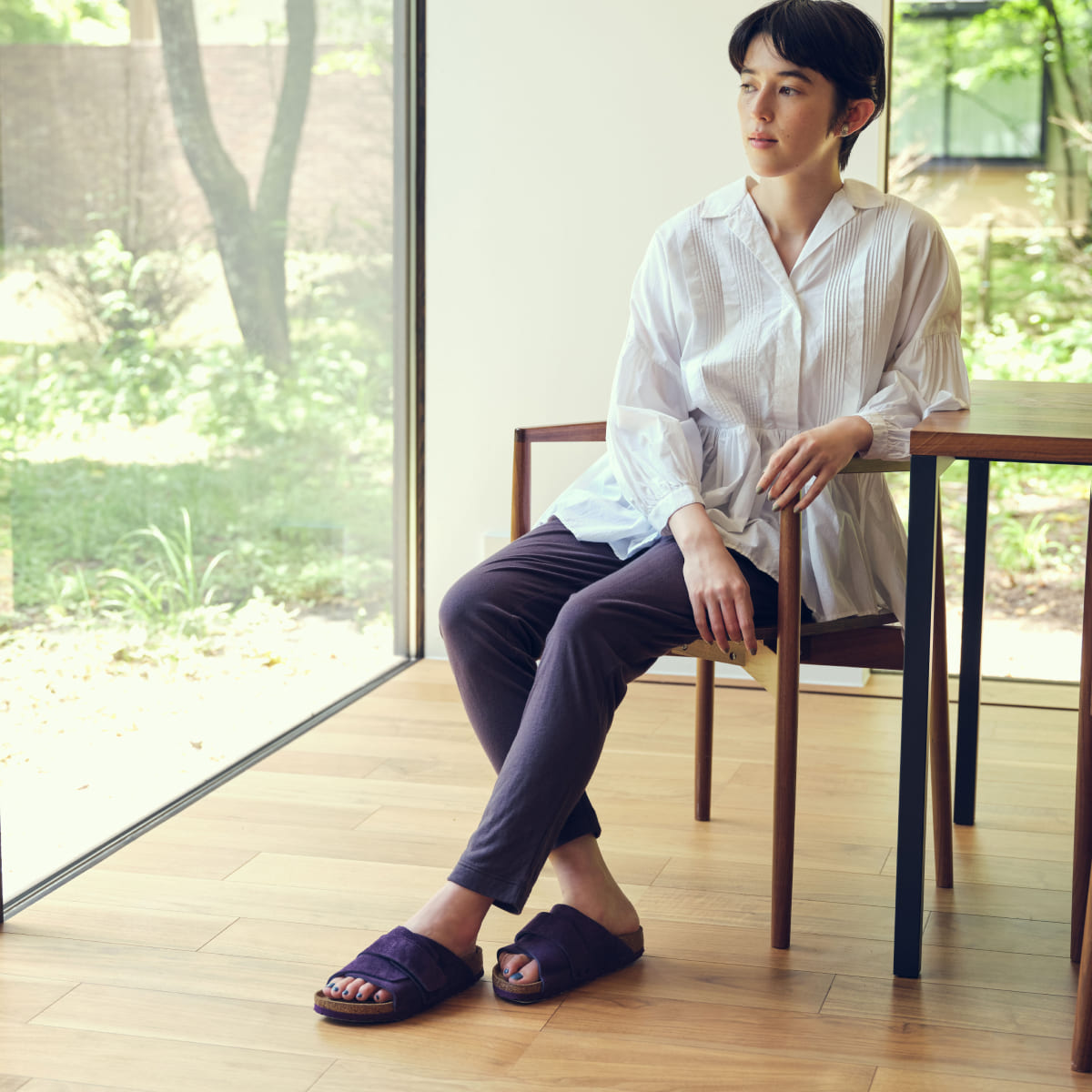 つきのみせ×watanomama テーパードパンツ