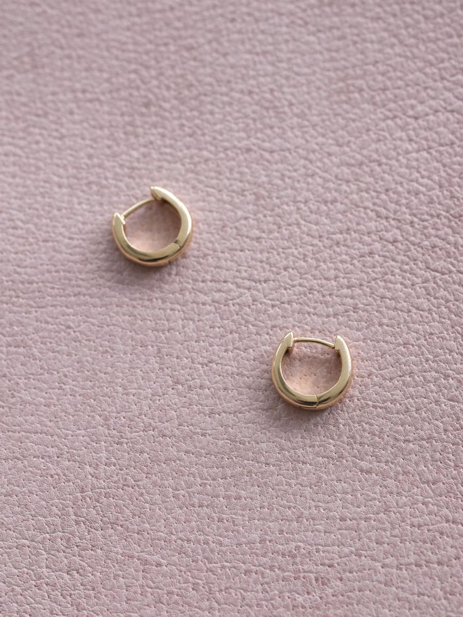 フープピアス・グラッセ／12mm - ひとさじのジュエリーune