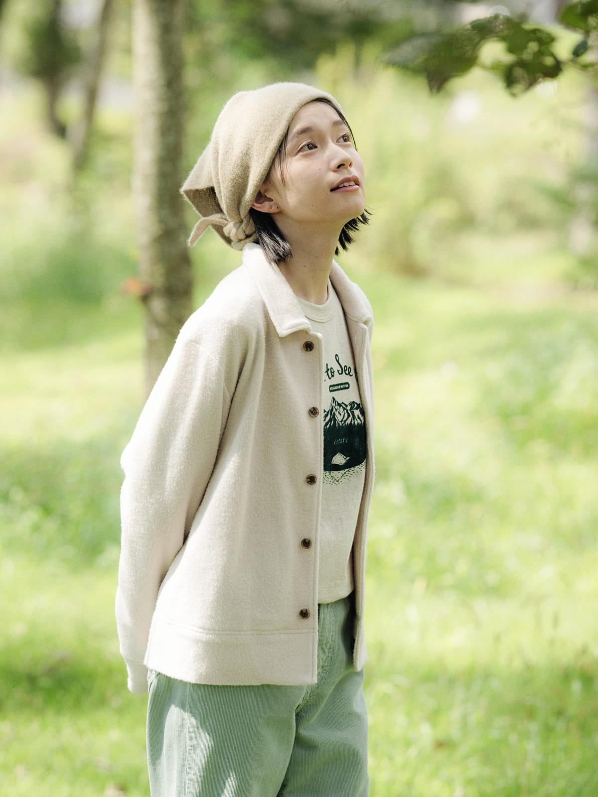 フラッフィーウール カーディガンジャケット - yozora - ほぼ日刊