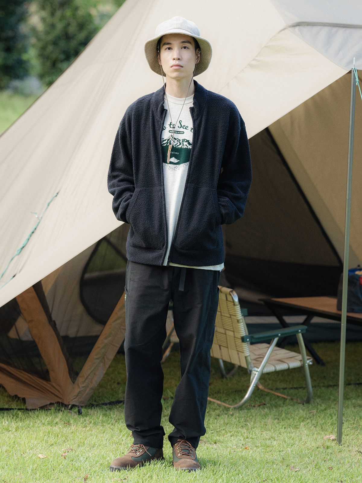 【限定】 ロングスリーブTシャツ LサイズWAREHOUSE×HOBONICHI WAREHOUSE & CO. × yozora ロングスリーブTシャツ - yozora